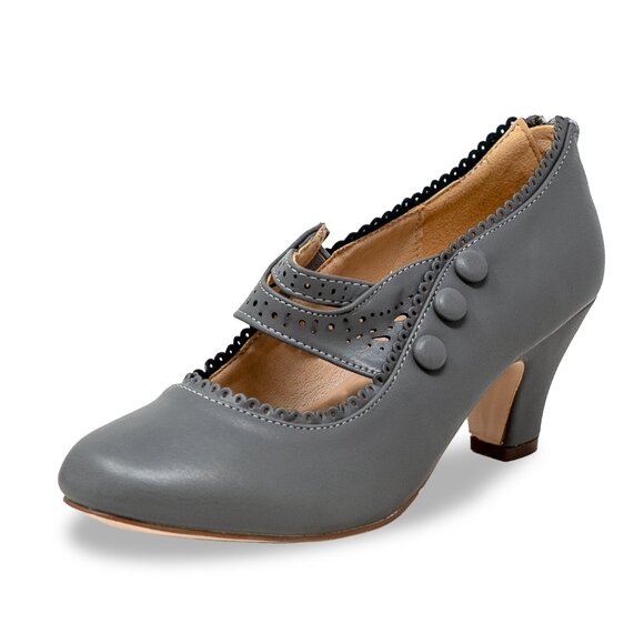 Womens Closed Toe Mary Jane High Heel Oxford Shoes Mina-4 by Chase + Chloe - Picture 2 of 6